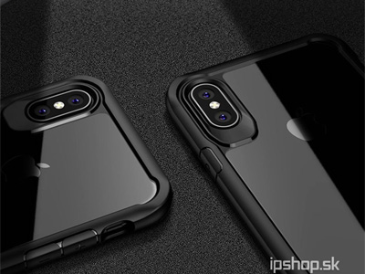 Ochrann kryt (obal) iPAKY Hybrid Trasparent Black na Apple iPhone X / XS