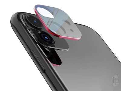 Camera Lens Protector (erven) - Ochrann sklo na zadn kameru pre Apple iPhone 11 - 1ks