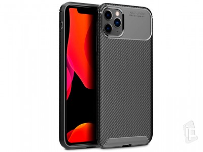 Carbon Fiber Design Black (čierny) - Ochranný kryt (obal) pre Apple iPhone 11 Pro **AKCIA!!