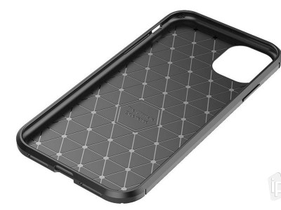 Carbon Fiber Black (ern) - Ochrann kryt (obal) pro Apple iPhone 11
