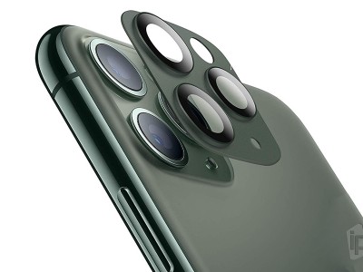 Camera Alloy Lens Glass Green (zelen) - Ochrann sklo na zadn kameru pre Apple iPhone 11 Pro / Pro Max - 1ks **AKCIA!!