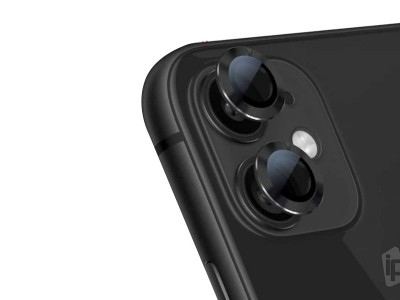 Camera Protection Rings (ern) - 2x ochrann oovky na zadn kamery pro Apple iPhone 11