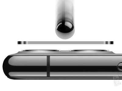 Camera Lens Protector (strieborn) - Ochrann sklo na zadn kameru pre Apple iPhone 11 Pro / Pro Max - 2ks