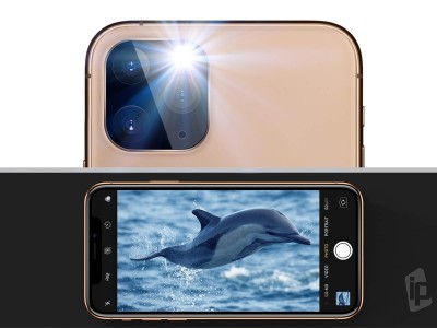 2x Camera Lens Protector (zlat) - Ochrann sklo na zadn kameru pre Apple iPhone 11 Pro / Pro Max - 2ks