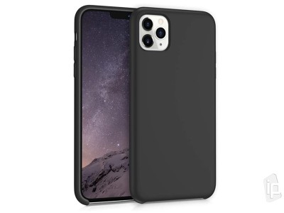 Liquid Silicone Cover (ierny) - Obal pre Apple iPhone 11 Pro