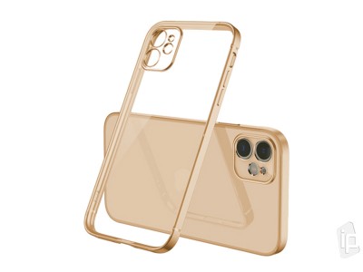 Baseus Shining Case Gold (zlat)  Luxusn ochrann kryt (obal) s ochranou kamery pre Apple iPhone 12
