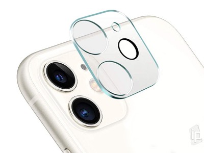 Camera Protector - 1x Ochranné sklo na zadnú kameru s čiernym krúžkom pre Apple iPhone 12