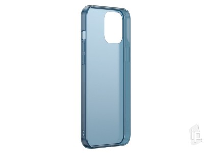 Baseus Frosted Glass  Ochrann kryt pre iPhone 12 mini (modr)