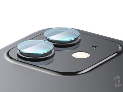 Baseus Gem Lens Film  2x Ochrann flia na zadn kameru pre iPhone 12 / 12 mini (ra)