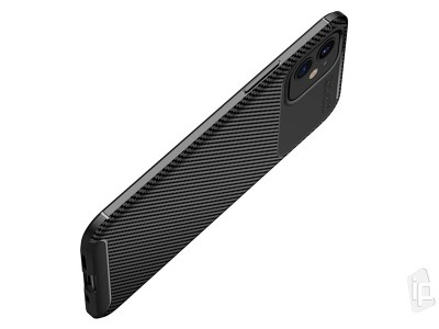 Carbon Fiber Black (ierny) - Ochrann kryt (obal) pre iPhone 12 mini