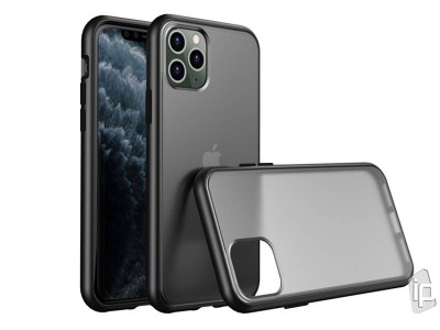 Slim Matte Shield Black (priesvitn�, �ed�) - Ochrann� kryt (obal) pre iPhone 12 Pro Max