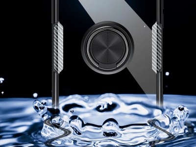 Carbon Ring Defender (�ierny) - Odoln� kryt (obal) na Apple iPhone 12 mini