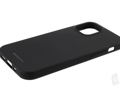 Jelly TPU Matte Black (ierny) - Matn ochrann obal na iPhone 12 mini **AKCIA!!