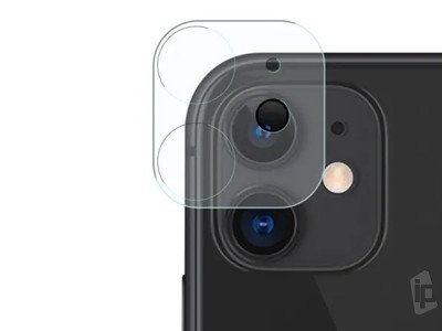 Camera Protector - 1x Ochrann sklo s gumovm krkom na zadn kameru pro Apple iPhone 12 mini