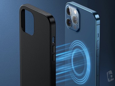 Baseus Magnetic Leather Case � Ochrann� kryt pre iPhone 12 Pro Max (�ierny) **AKCIA!!