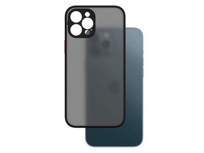 Dual Shield Black (priesvitn�, �ern�) - Ochrann� kryt s ochranou kamery pro Apple iPhone 12 Pro