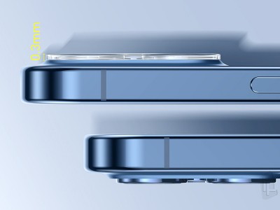 2x Baseus Full Frame Lens (priesvitn) - Ochrann sklo na kameru pre Apple iPhone 12 Pro