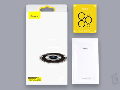 2x Baseus Full Frame Lens (priesvitn�) - Ochrann� sklo na kameru pro Apple iPhone 12 Pro