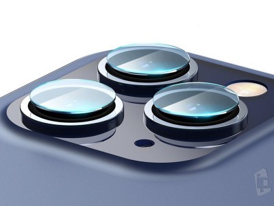 Baseus Gem Lens Film  2x Ochrann flia na zadn kameru pre Apple iPhone 12 Pro / 12 Pro Max (ra)