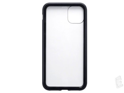Magnetic Shield Black (ierny) - Magnetick kryt s tvrdenm sklom na iPhone 12 / iPhone 12 Pro