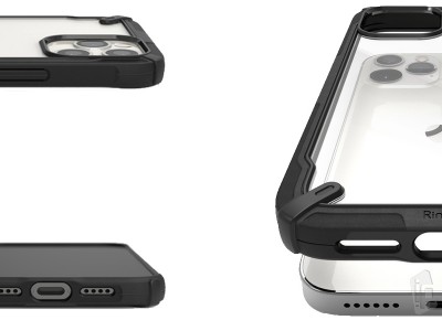 RINGKE Fusion X (�ierny) - Odoln� ochrann� kryt (obal) na iPhone 12 / iphone 12 Pro