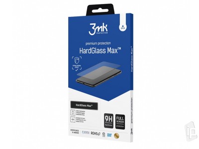 3mk HardGlass Max – Ochranné sklo s pokrytím celého displeja pre Apple iPhone 7 / 8 / SE 2020 (čierne)