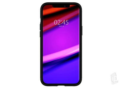 Spigen Rugged Armor (�ierny) - Ochrann� kryt (obal) na iPhone 12 / iPhone 12 Pro