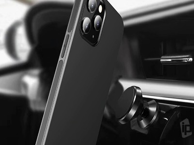 Silicone Magnet Cover (modr�) - Ochrann� obal so zabudovan�m magnetom pre iPhone 12 mini