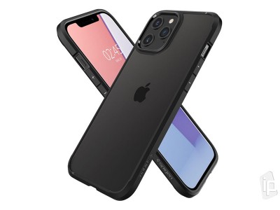Spigen Ultra Hybrid (�ierny) - Ochrann� kryt (obal) na iPhone 12 / iPhone 12 Pro **AKCIA!!