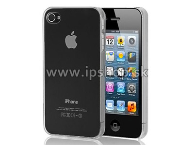 Ochrann� kryt (obal) na Apple iPhone 4S Ultra Slim Clear (biely) + f�lia na displej