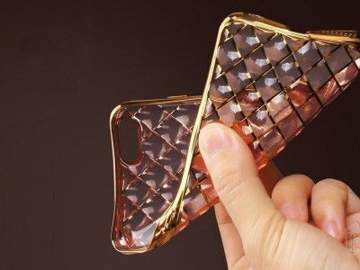 Glitter Diamond Series (ruovo-zlat) - Luxusn ochrann kryt (obal) na Apple iPhone 6 / 6S **VPREDAJ!!