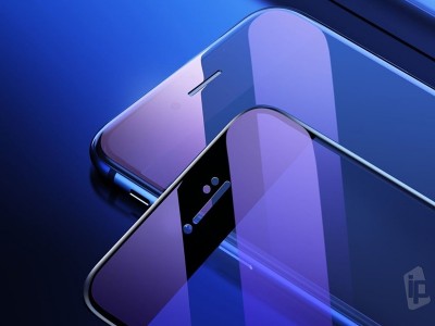 2 x Baseus Screen Protector Anti-Blue Light  Ochrann sklo na iPhone 7 / 8 / SE 2020 (ierne) 2 ks v balen