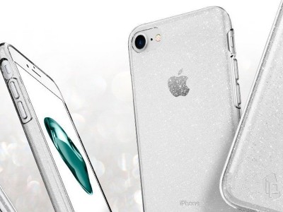 Spigen Liquid Crystal Glitter (ir) - Luxusn ochrann kryt na iPhone 7 / 8 / SE 2020 / SE 2022