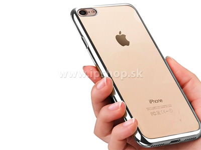 Clear Bumper Silver (strieborn) - Ochrann kryt (obal) na Apple iPhone 7 / iPhone 8 / iPhone SE 2020