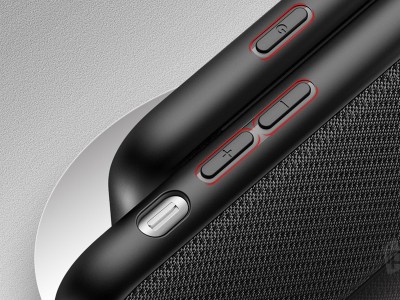 Fino Nylon Shield (ierny) - Ochrann kryt (obal) pre Apple iPhone SE 2020 / 7 / 8