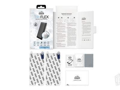 EIGER Tri Flex (ra) - 2x Vysoko odoln flia na displej pre Apple iPhone SE 2020 / 7 / 8