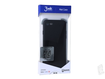 3MK Ochrann kryt (obal) matn ierny na iPhone 7 / 8 / SE 2020