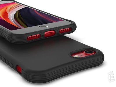 Shock Absorber Matte Black (ierny) - Odoln kryt (obal) na Apple iPhone SE 2020 / 8 / 7