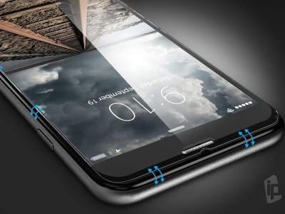 Set Obal Liquid Silicone Cover (erven) + Ochrann sklo na Apple iPhone 7 / 8 / SE 2020