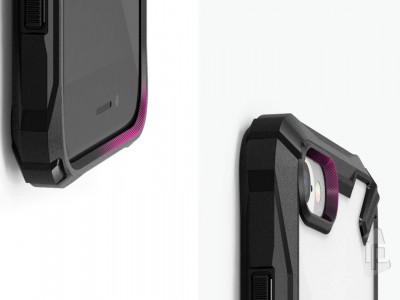 RINGKE Fusion X Design (ierny) - Odoln ochrann kryt (obal) na Apple iPhone SE 2020 / iPhone 7 / 8