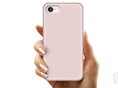 Set Obal Liquid Silicone Cover (ruov) + Ochrann sklo na iPhone SE 2020 / 7 / 8
