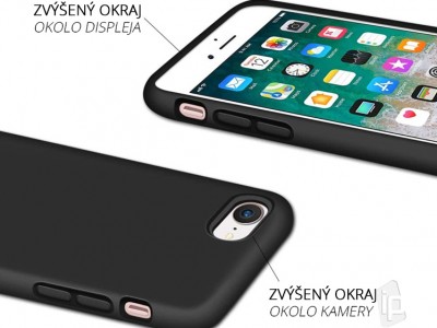 Set Obal Liquid Silicone Cover (levandulov) + Ochrann sklo na Apple iPhone 7 / 8 / SE 2020 **AKCIA!!