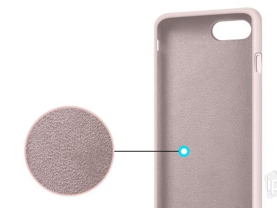 Set Obal Liquid Silicone Cover (rov) + Ochrann sklo na iPhone SE 2020 / 7 / 8
