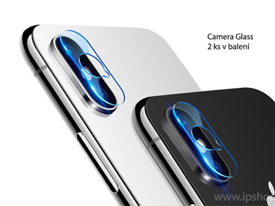 iPhone X Camera Glass - tvrzen sklo na zadn kameru pro Apple iPhone X / XS - 2 ks v balen