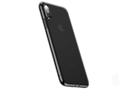 BASEUS Ultra Slim TPU (ed) - Ochrann kryt (obal) na Apple iPhone XS Max s krytkou proti prachu