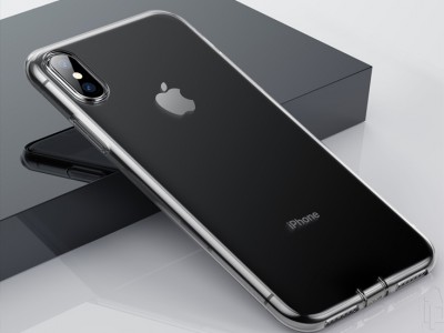 BASEUS Ultra Slim TPU (��ry) - Ochrann� kryt (obal) na Apple iPhone XS Max s krytkou proti prachu **AKCIA!!