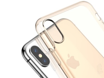 BASEUS Ultra Slim TPU (zlat) - Ochrann kryt (obal) na Apple iPhone XS Max