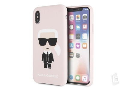 Karl Lagerfeld Silicone Cover  Ochrann kryt pre Apple iPhone X / XS (ruov)