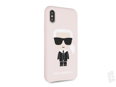 Karl Lagerfeld Silicone Cover  Ochrann kryt pro Apple iPhone X / XS (rov)