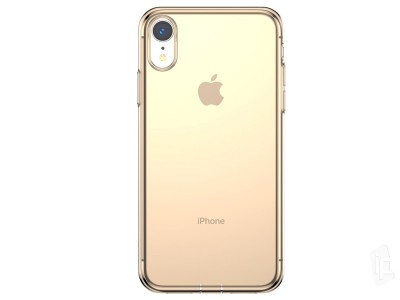 BASEUS Ultra Slim TPU Gold (zlat) - Ochrann kryt (obal) na Apple iPhone XR s krytkou proti prachu **AKCIA!!